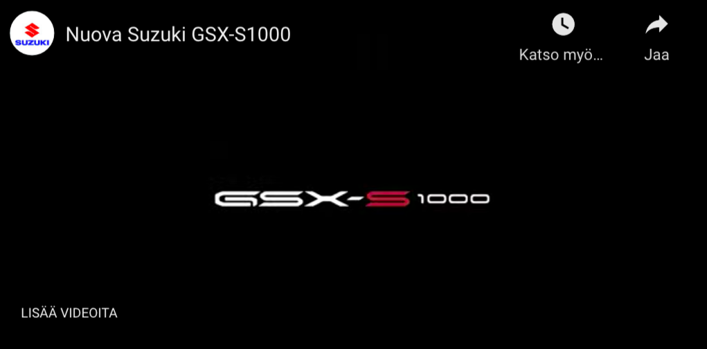 Suzukilta Uusi Gsx S1000 Bike