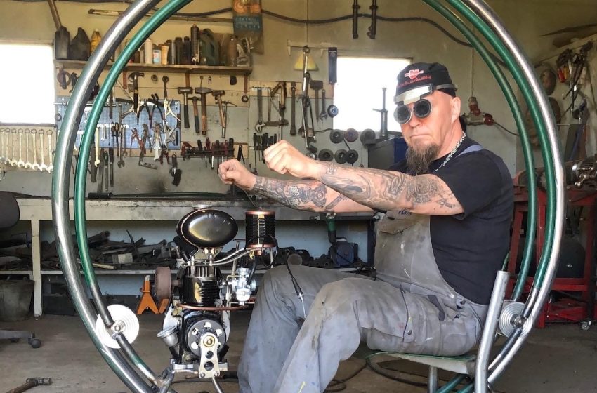 Petrol Circus Custom Bike Show’ssa yksipyöräinen ja Ukrainapappamopo